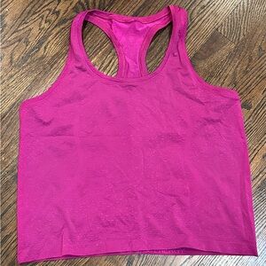 Lululemon Swiftly Tech Racerback Tank Top, size 12, plum color.